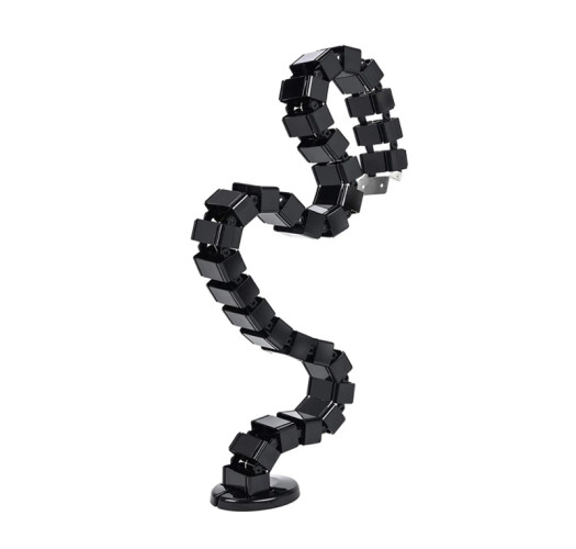 Vertebrae Cable Management for Standing Desk, Adjustable Length Cable Snake, Cord Protection CoverFlexible Cable Spine Cable Raceway Cable Management, for Home Office Sit Stand Desk Workstation